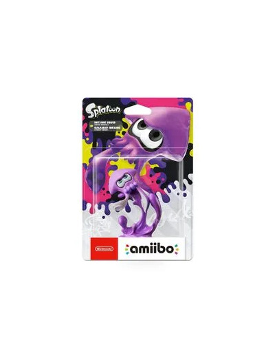 Amiibo Splatoon Calamar Inkling violet néon