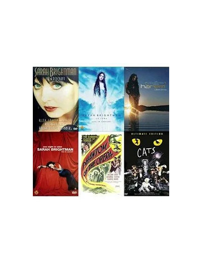 Dvd Sarah Brightman Six Concert Live Box Set (La Luna, Harem, Eden, Cats, Phantom, Royal Albert Hall)