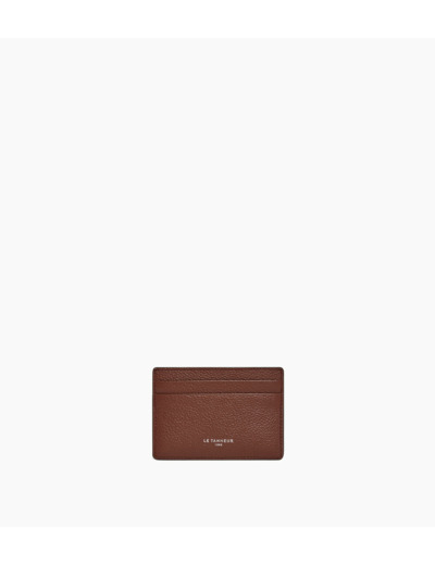 Porte cartes Emile en cuir grainé