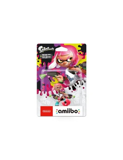 Figurine Amiibo Splatoon Fille rose néon Inkling