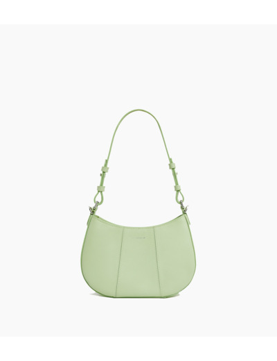 Petit sac demi-lune Juliette en cuir grainé