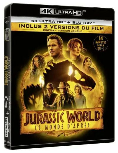 Blu-Ray Jurassic World : Le Monde d'après - 4K Ultra HD + - Version longue