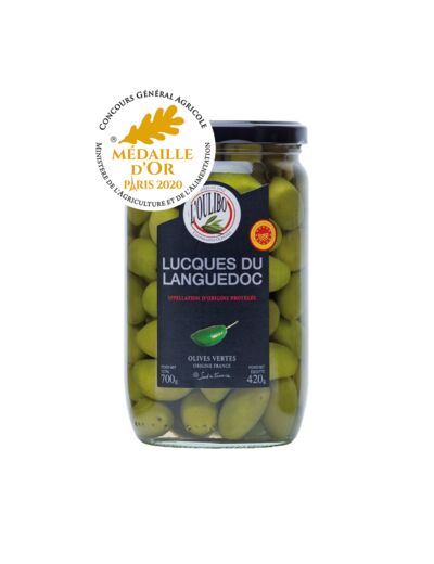 Olives Vertes "Lucques" Languedoc Aop  - 100 G