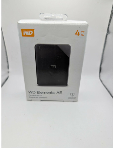 WD Elements AE 4 To Disque dur Portable Externe, SuperSpeed USB 3.2 Gen 1/USB 3.0,
