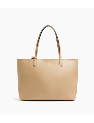 Grand sac cabas Louise en cuir grainé