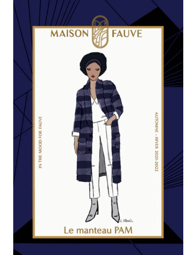 Maison Fauve - Patron Femme Manteau Pam du 34 au 52