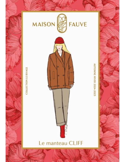 Maison Fauve - Patron Couture Femme Manteau "Cliff" du 34 au 52