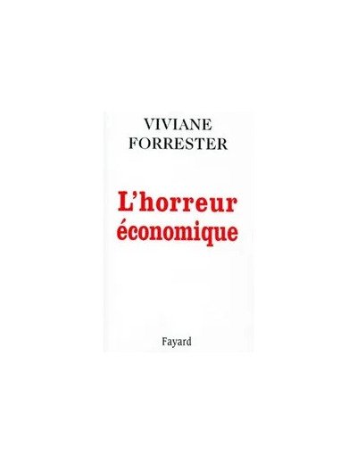 Livre L'horreur Économique