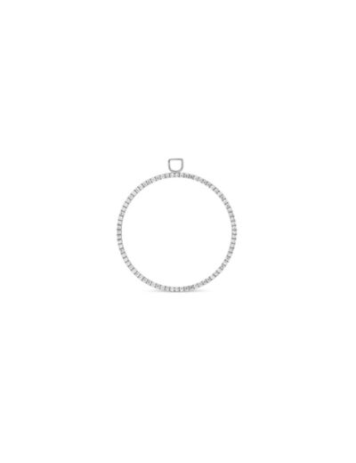 Pendentif Cercle Pavé de diamants 0.40 carat Sarlane Or Blanc 750/1000