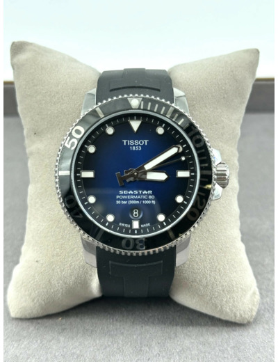 Montre Tissot Seastar 1000, mouvement automatique, avec 3 bracelets