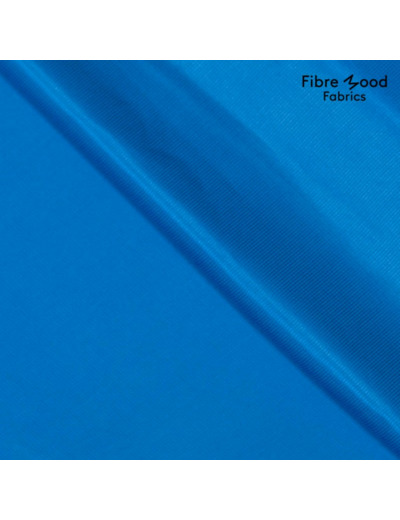 Fibre Mood - Tissu Jacquard de Viscose "Naima" Uni Couleur Bleu Ultramarine