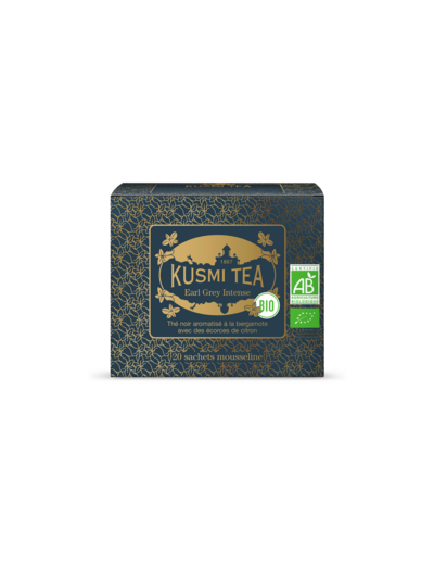 Thés Aromatisés Noirs Earl Grey Intense Bio - Etui 20 sachets mousseline - 40gr