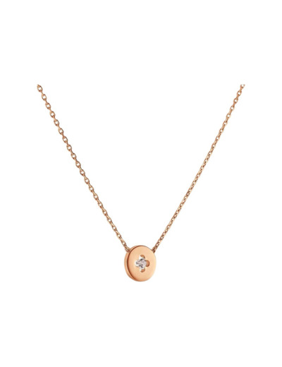 Collier Arthus Bertrand Royale en or rose poli et diamant