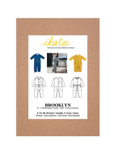 Ikatee – Patron Enfant Combi "Brooklyn" de 6 mois à 4 ans