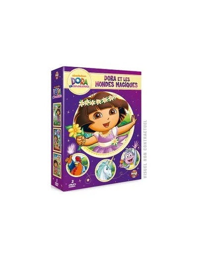 Dvd Dora l'exploratrice - Coffret - Dora et les mondes magiques - Pack