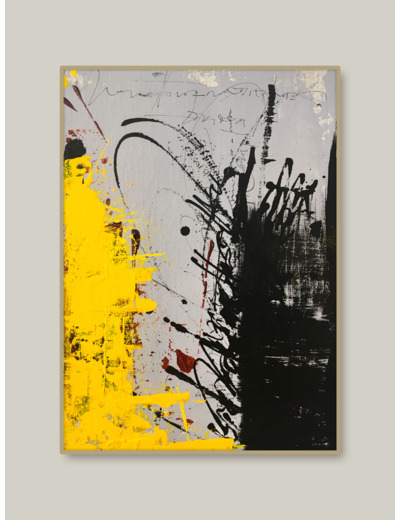 « Rumeur d’encre #3 » - Acrylique sur toile - 16x22 cm