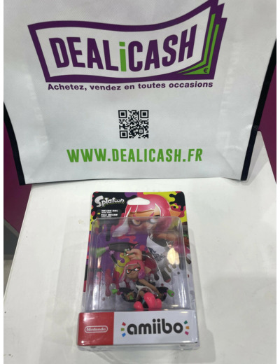 Figurine Amiibo Splatoon Fille rose néon Inkling