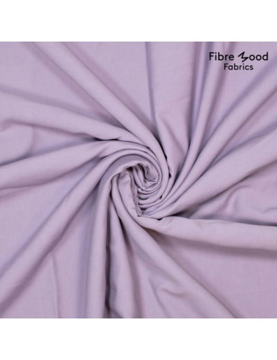 Fibre Mood - Tissu Aspect Tencel en Viscose Melangé  "Risa" Uni Couleur Lavande