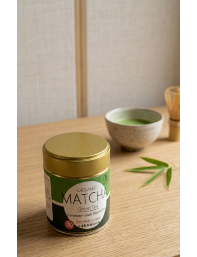 BOITE 30g MATCHA DE CÉRÉMONIE BIO JAPON