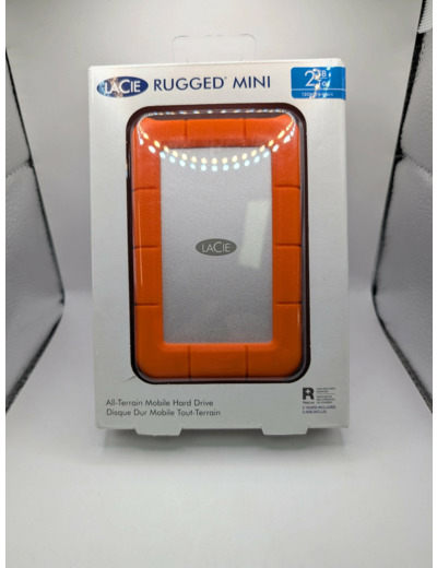 LaCie Rugged Mini disque dur externe 2 To Orange, Argent