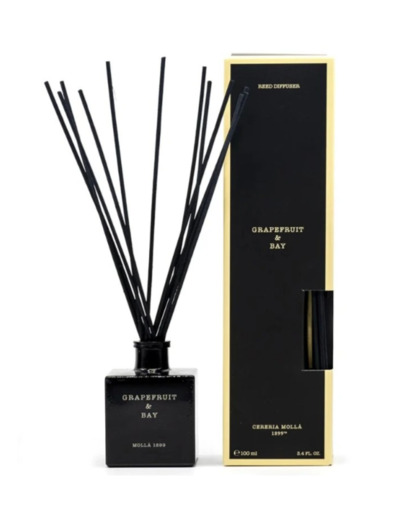 Diffuseur bâtonnets  : Grapefruit & Bay - Black