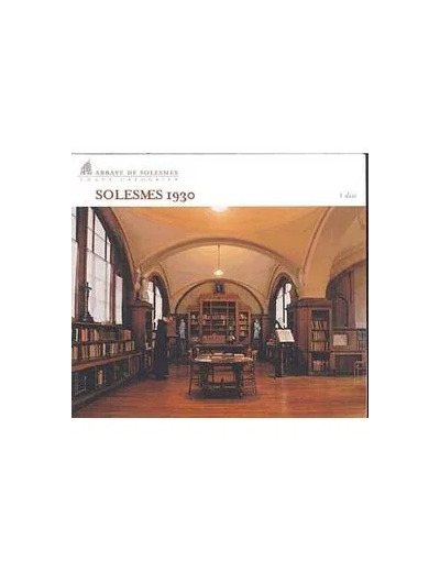 Cd Solesmes 1930