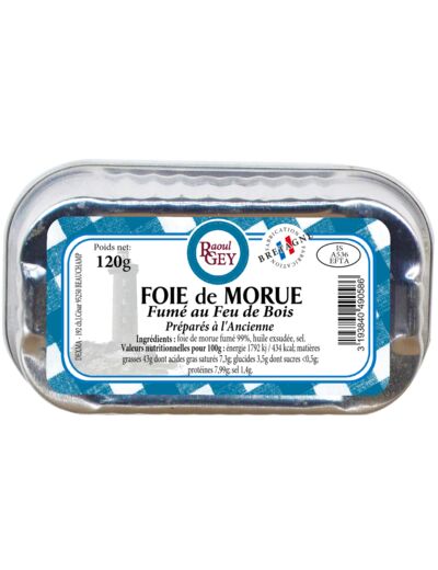 Foie De Morue, 120 G