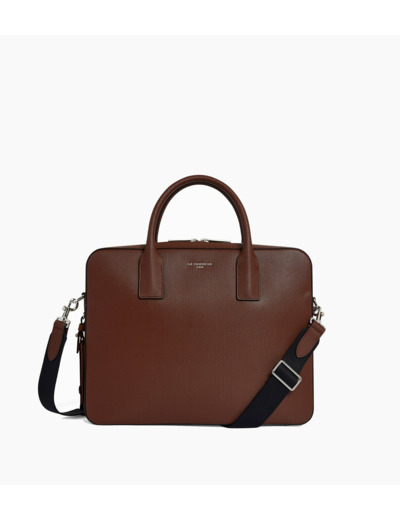 Porte document slim 14" Emile en cuir signature T