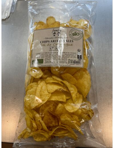 Chips artisanales bio sel de Camargue