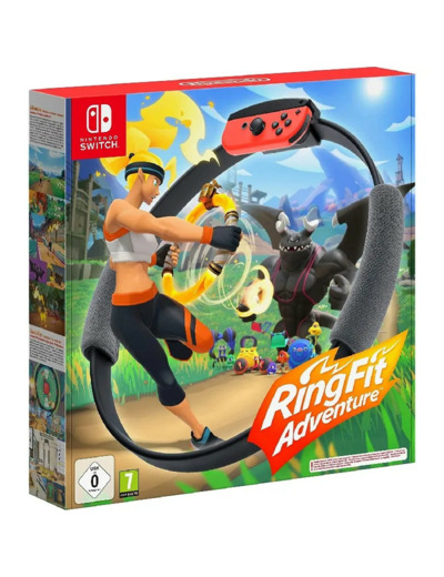Jeu Nintendo Switch Ring Fit Adventure Contrôleur D'ajustement de Bague Noir, Noir