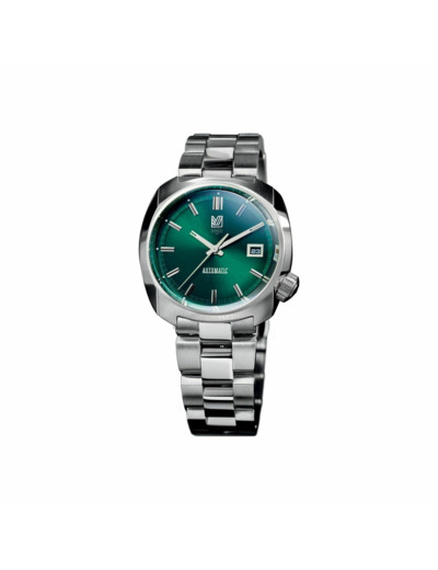 Montre March LA.B AM1 Automatique - Forest - Acier Brossé 3 Maillons