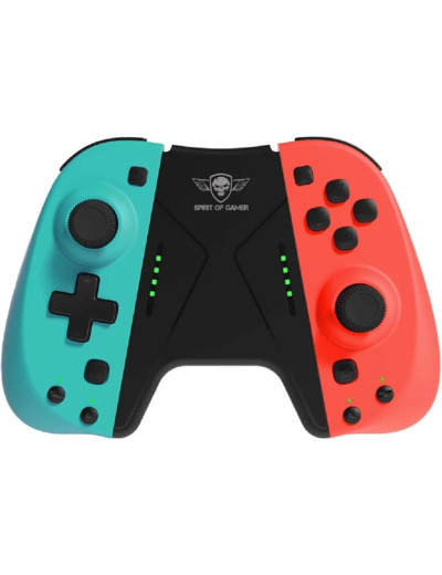 SPIRIT OF GAMER - MY - JOY PLUS - Manettes Switch & Switch Lite Bluetooth - Sans Fil - Support Inclus - Autonomie 20 Heures