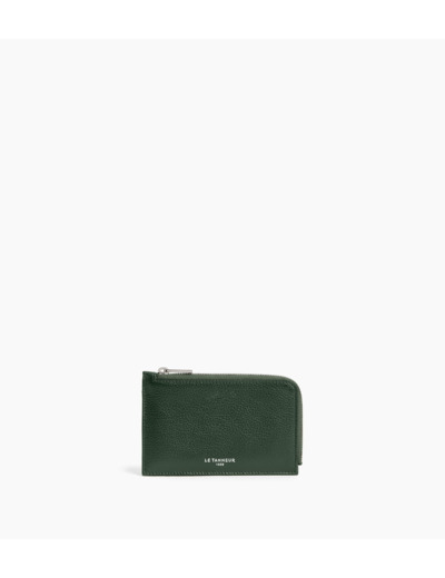 Porte cartes zippé Albertine en cuir grainé