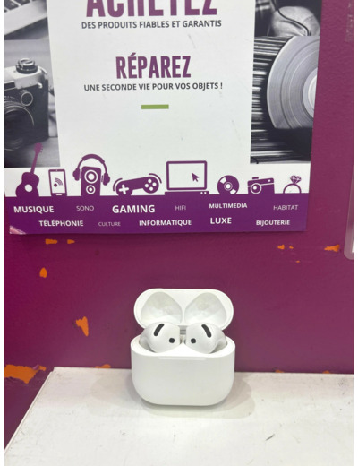 Apple AirPods 4 ANC (2024) - Écouteurs sans fil avec réduction active du bruit - Blanc
