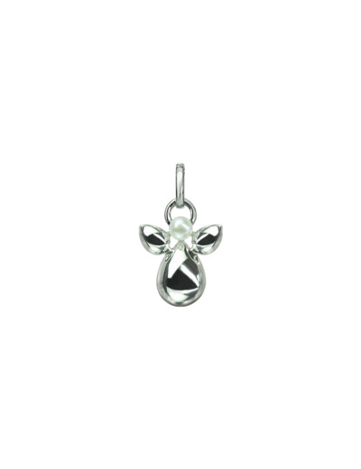 Pendentif Isabelle Langlois Mon Ange en or rose et perle blanche
