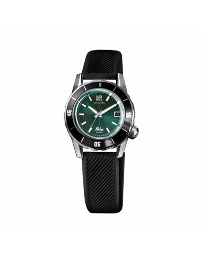 Montre March LA.B BELZA AUTOMATIQUE 40 MM - FOREST - Silicone Noir