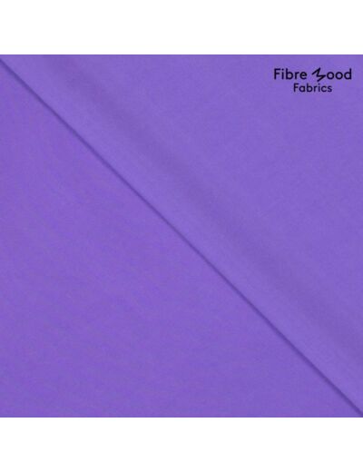 Fibre Mood - Tissu Aspect Tencel en Viscose Melangé  "Nova" Uni Couleur Violet