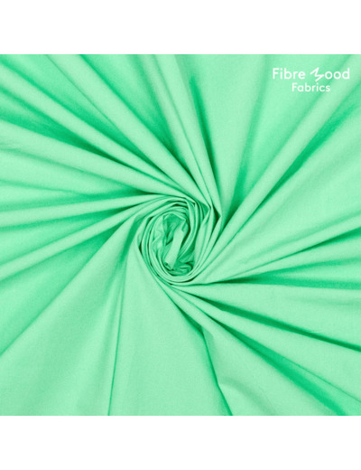 Fibre Mood - Tissu Popeline de Coton Lavé "Dasha" Uni Couleur Vert de Mer