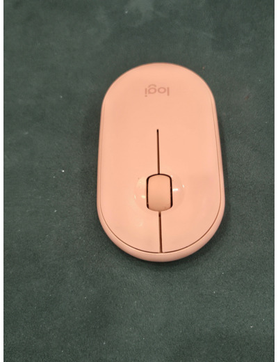 Logitech Pebble M350 - Souris - optique - 3 boutons - sans fil - 2.4 GHz, Bluetooth - récepteur sans fil USB - rose
