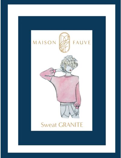 Maison Fauve - Patron Femme Sweat Granite du 34 au 56