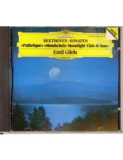 Cd Ludwig van Beethoven - Sonaten - Pathétique - Mondschein/Moonlight/Clair De Lune (2001)
