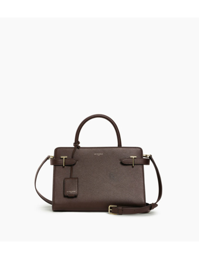 Sac à main moyen modèle Emilie en cuir grainé