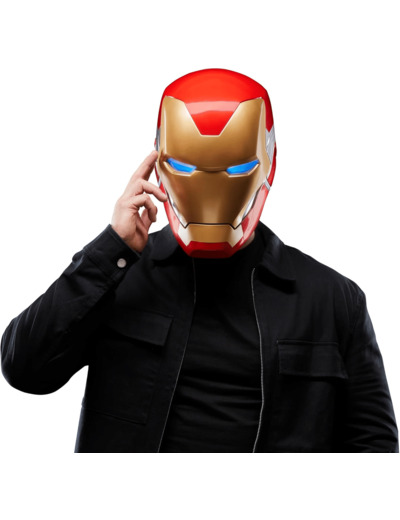 Avengers Marvel Legends Series, Casque électronique Premium Iron Man avec Effets Lumineux, Endgame