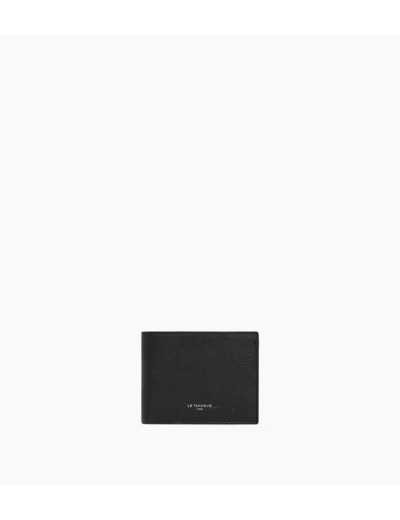 Portefeuille horizontal 2 volets Lucien en cuir grainé