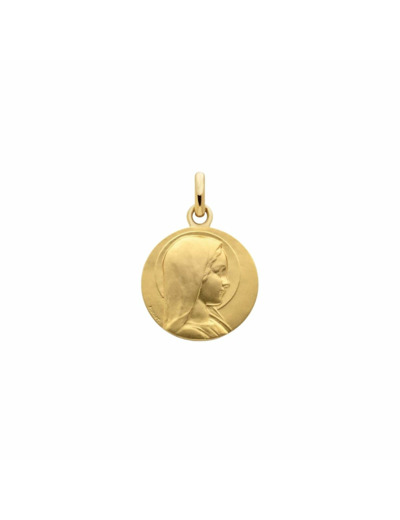 Médaille Arthus Bertrand Vierge Jeune en or jaune sablé