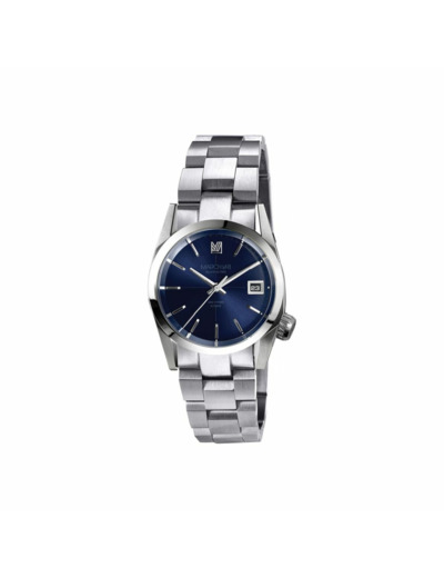 Montre March LA.B AM69 AUTOMATIQUE 36 MM - NAVY - Acier Brossé 3 Maillons