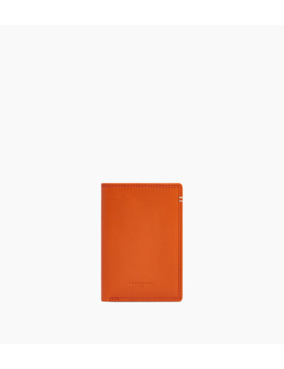 Porte cartes vertical Martin en cuir lisse