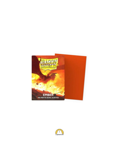 Sleeves Dragon Shield Matte Dual : Ember