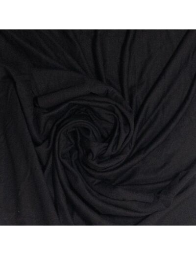 Sélection Coup de coudre - Tissu Jersey Sweat Léger de Bambou Uni Couleur Noir