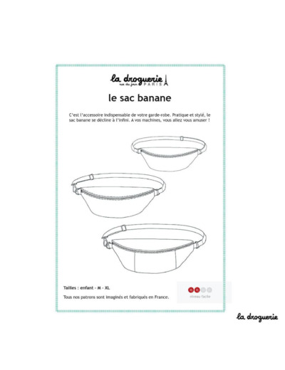 La Droguerie – Patron Sac Banane